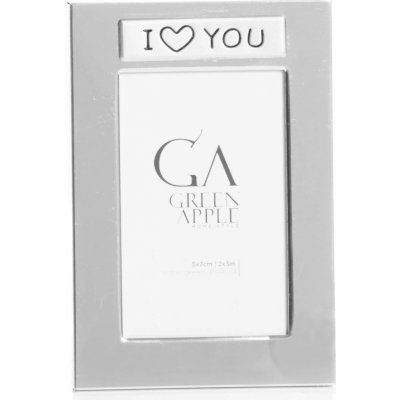 GREEN APPLE Stříbrný rámeček I LOVE YOU – Zboží Mobilmania