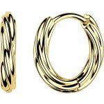 Šperky4U Zlacené ocelové náušnice kruhy 13 mm OPN2037GD-13 – Hledejceny.cz