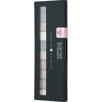 Gabriella Salvete Palette 10 Shades paleta očních stínů se zrcátkem a aplikátorem 01 Rose 12 g