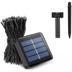 KIK Solární světelný řetěz teplý bílý 20m 200LED KX5233 – Hledejceny.cz