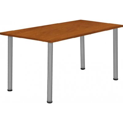 CRTR 120 Jídelní stůl 1194 x 800 mm, deska calvados tmavý / nohy stříbrné RAL9006 – Zboží Mobilmania