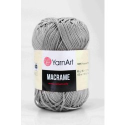 Yarn Art příze Macrame M149 šedostříbrná
