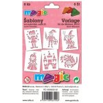 Papírové šablony MAGIC sada E1 Pohádka – Zboží Dáma