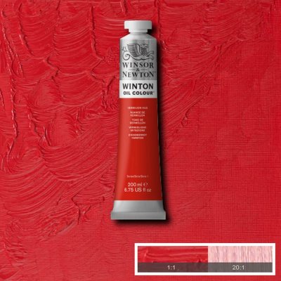 Olejová barva Winsor & Newton Winton 200 ml Vermilion Hue – Hledejceny.cz