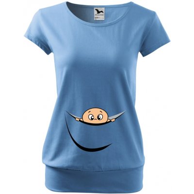 Těhotenské tričko Kluk z bříška Fialová – Zboží Dáma