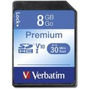 paměťová karta Verbatim SDHC 8 GB Class 10 43961
