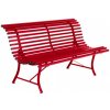 Zahradní lavice Fermob Louisiane Steel Bench 150 cm červená