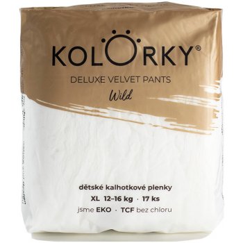 Kolorky Deluxe Velvet wild XL 12-16 kg 17 ks