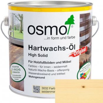 Osmo 3032 Tvrdý voskový olej Original 0,375 l Bezbarvý hedvábný polomat