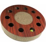 Magic Cat Interactive interaktivní kruh škrabadlo pro kočky kartonové 33 x 33 x 6 cm – Hledejceny.cz