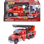 Majorette Autíčko hasičské Mack Granite Fire Truck kovové se zvukem a světlem 22 cm – Zboží Dáma