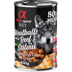 Alpha Spirit Meatballs Hovězí a šalvěj 400 g