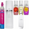 Sodobar SodaStream Terra Bílá + 3x Sirup Bez Cukru