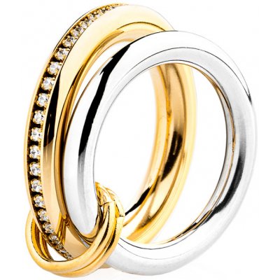 Franco Bene Dvoubarevný propojený prsten 484 – Hledejceny.cz