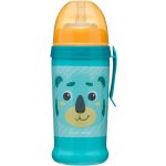 Canpol Babies láhev sportovní s nevylévací slámkou Hello Little zelená 350 ml – Zboží Dáma