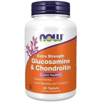NOW Glucosamine & Chondroitin Extra Strength dvojitá síla 60 tablet – Zboží Mobilmania