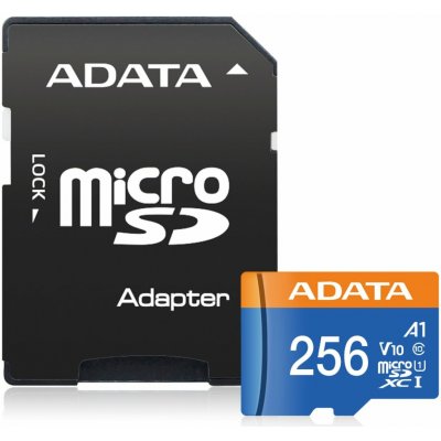 ADATA MicroSDXC UHS-I 256 GB AUSDX256GUICL10A1-RA1 – Zboží Mobilmania