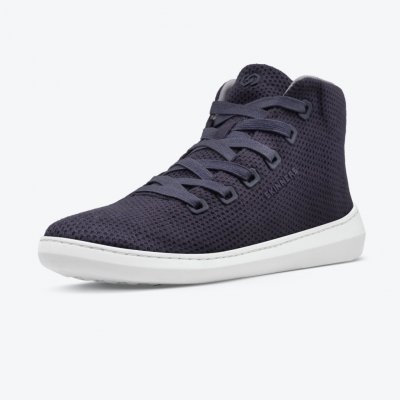 Skinners Globetrotter High Top Navy Blue české barefoot tenisky – Sleviste.cz