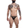 Pánské erotické prádlo Cut4Men Brazilian Brief Black Leatherette