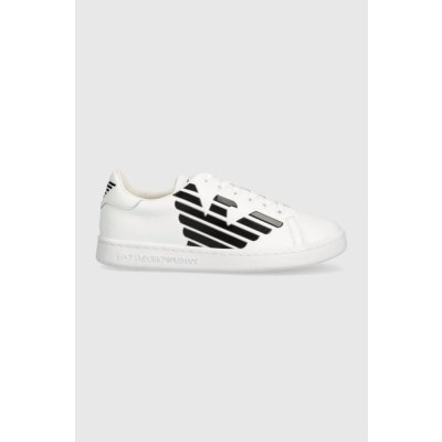 EA7 Emporio Armani dětské kožené sneakers bílá – Zbozi.Blesk.cz