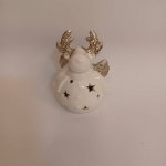 DECOLED LED dekorace keramický sob, 7,3 × 6,5 × 9,3 cm, teple bílá, 2× LR44 – Hledejceny.cz