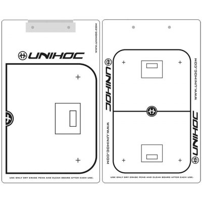 Unihoc Tactic Board 24x40 cm s fixem bílá – Zboží Dáma