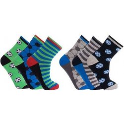 TRENDY SOCKS FOTBAL dětské sportovní barevné ponožky náhodný mix