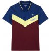 Pánské sportovní tričko Lacoste Tennis x Daniil Medvedev Seamless Effect Polo Shirt bordeaux/lime/navy blue