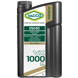 Yacco VX 1000 LL 0W-40 2 l