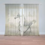 Sablio Záclony Bílý kůň 2: 2ks 150x250cm – Hledejceny.cz