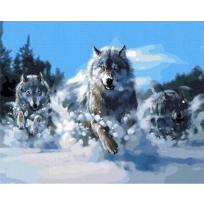Norimpex Diamantové malování Vlčí smečka 30 x 40 cm – Sleviste.cz