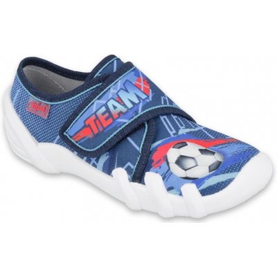 Befado chlapecké bačkory SKATE 273X318 fotbal TEAM modrá – Zboží Dáma
