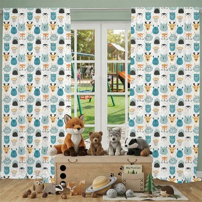IMPAR Závěsy Baby animals (Rozměr : 140x250, Materiál: Blackout) – Hledejceny.cz