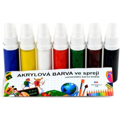 akrylové barvy ve spreji sada 7 x 20 g KRSU720