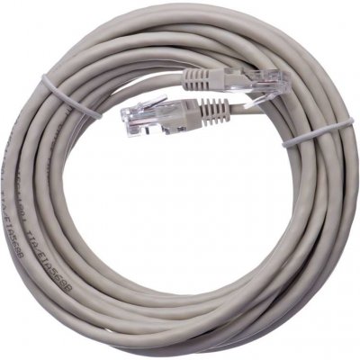 Emos 2309010050 Patch UTP, CAT 5e, AWG26, PVC, 5m, šedý