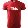 Pánské Tričko Malfini s potiskem OMG red