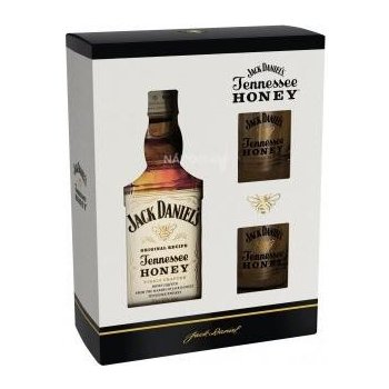 Jack Daniel's Honey 0,7 l (dárkové balení 2 sklenice)