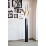 Váza/stojan na svíčky OBELISK, sklolaminát, výška 120 cm, černý mat – Hledejceny.cz