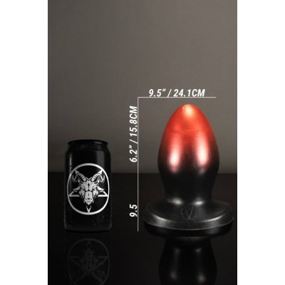 Twisted Beast Ted Demon Blood Ombre 9.5" prémiový silikonový anální kolík 15 5 x 5 4–7 5 cm