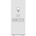 Jansen Display Set Roll-baneru Budget s vytištěným motivem, Přihlášení, šedý, německy, 870 x 2080 mm – Hledejceny.cz