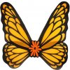 Karnevalový kostým Křídla motýl oranžovo černá 76x73cm