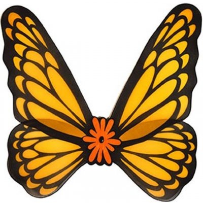 Křídla motýl oranžovo černá 76x73cm – Zbozi.Blesk.cz