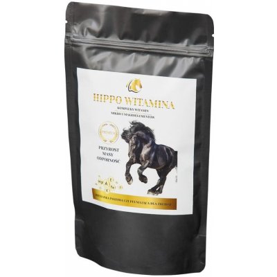 LAB V Hippo Vitamin minerální doplňkové krmivo pro koně pro celkové posílení 0,5 kg – Zboží Mobilmania