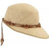 Klobouk Krumlovanka letní dámský slaměný klobouk s prodlouženým kšiltem Fa-43542 Paglia stroh