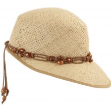 Krumlovanka letní dámský slaměný klobouk s prodlouženým kšiltem Fa-43542 Paglia stroh
