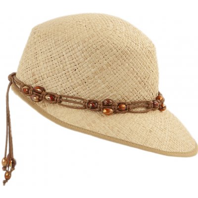 Krumlovanka letní dámský slaměný klobouk s prodlouženým kšiltem Fa-43542 Paglia stroh
