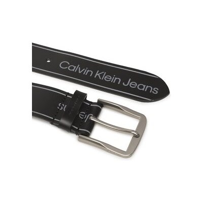 Calvin Klein Jeans pánský pásek Round Classic belt Aop K50K510159 Černá – Hledejceny.cz