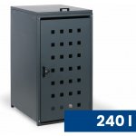 B2B Partner 240 l 123,5 x 67 x 77,3 cm šedá – Zboží Mobilmania