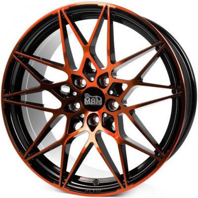MAM B2 8,5x20 5x112 ET30 black oranžově polished – Hledejceny.cz