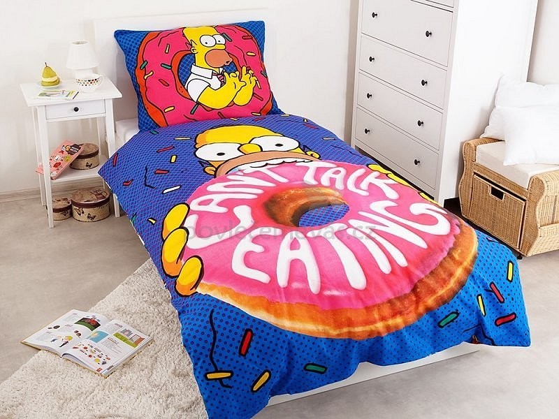Jerry Fabrics povlečení Simpsons Homer Donut 140x200 70x90 od 633 Kč -  Heureka.cz